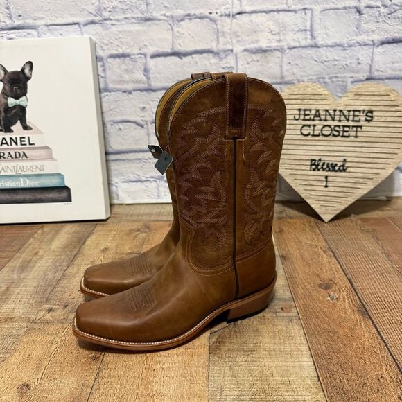 Brad Paisley Moonshine Spirit Mens Crazy Horse Leather Western Boots 9.5 D BBM85 main image 7